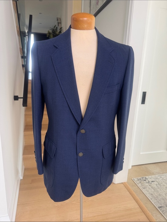 Samuelsohn Other - Harry Rosen Samuelsohn Navy Wool Blend Blazer 40R